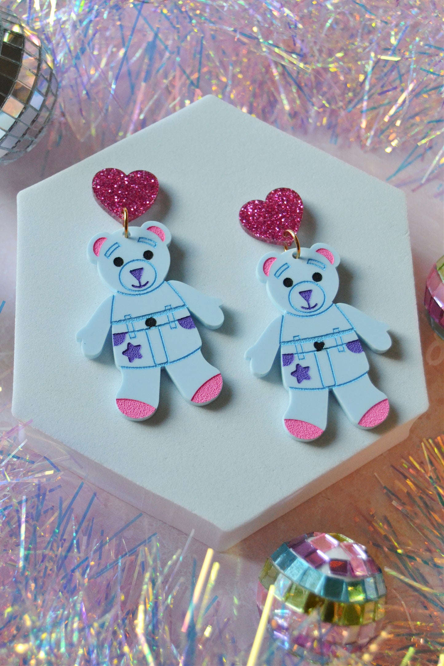 Doodling Bear Earrings