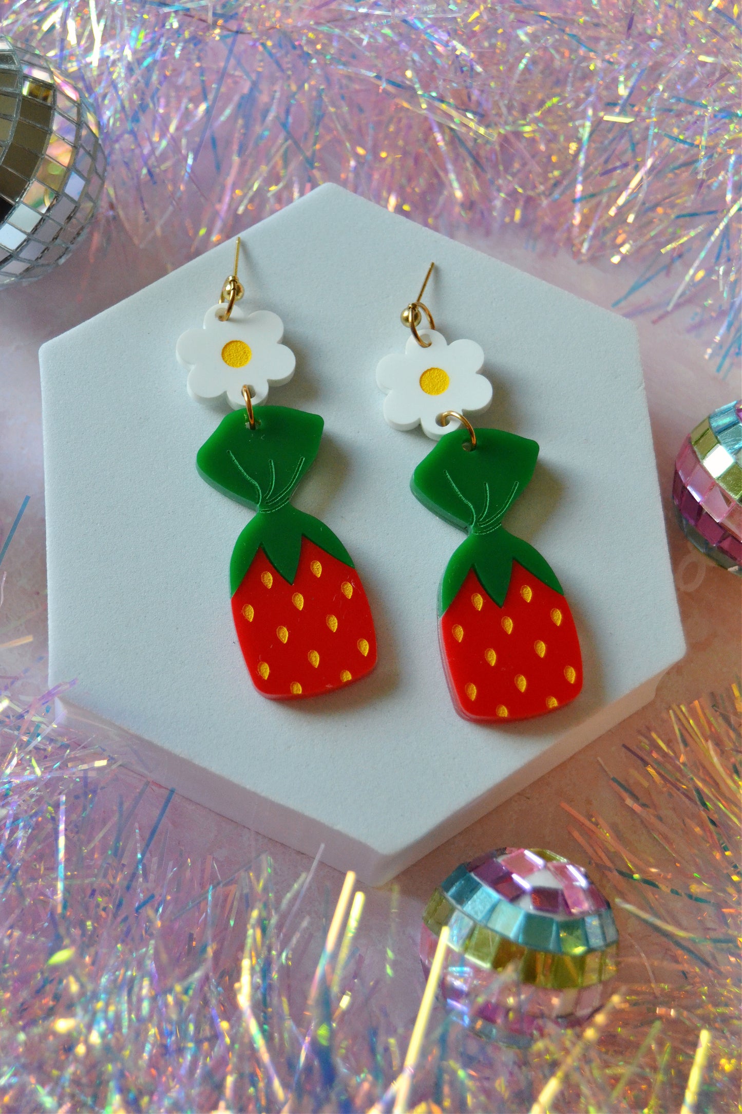 Strawberry Candy Earrings
