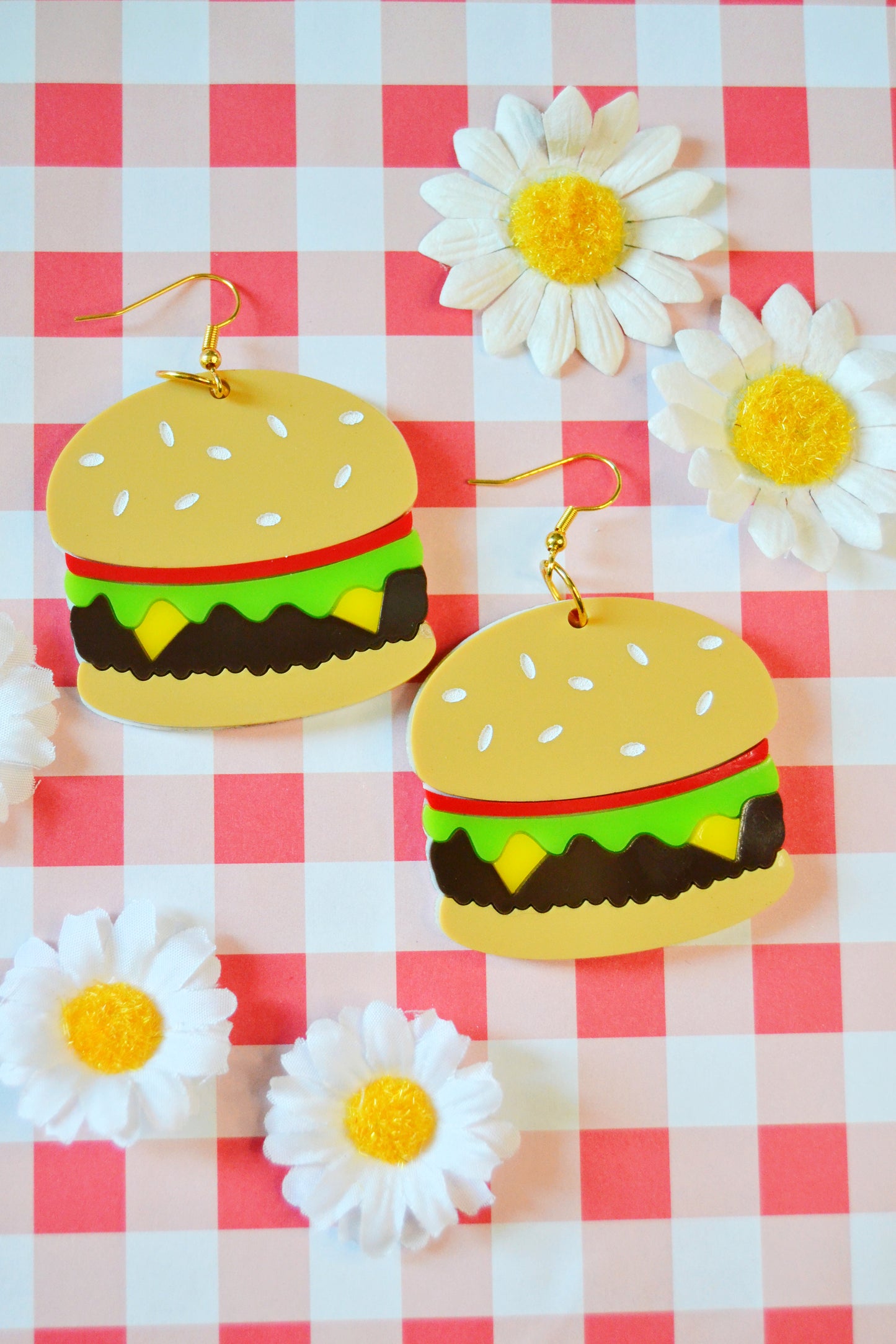 Cheeseburger Earrings
