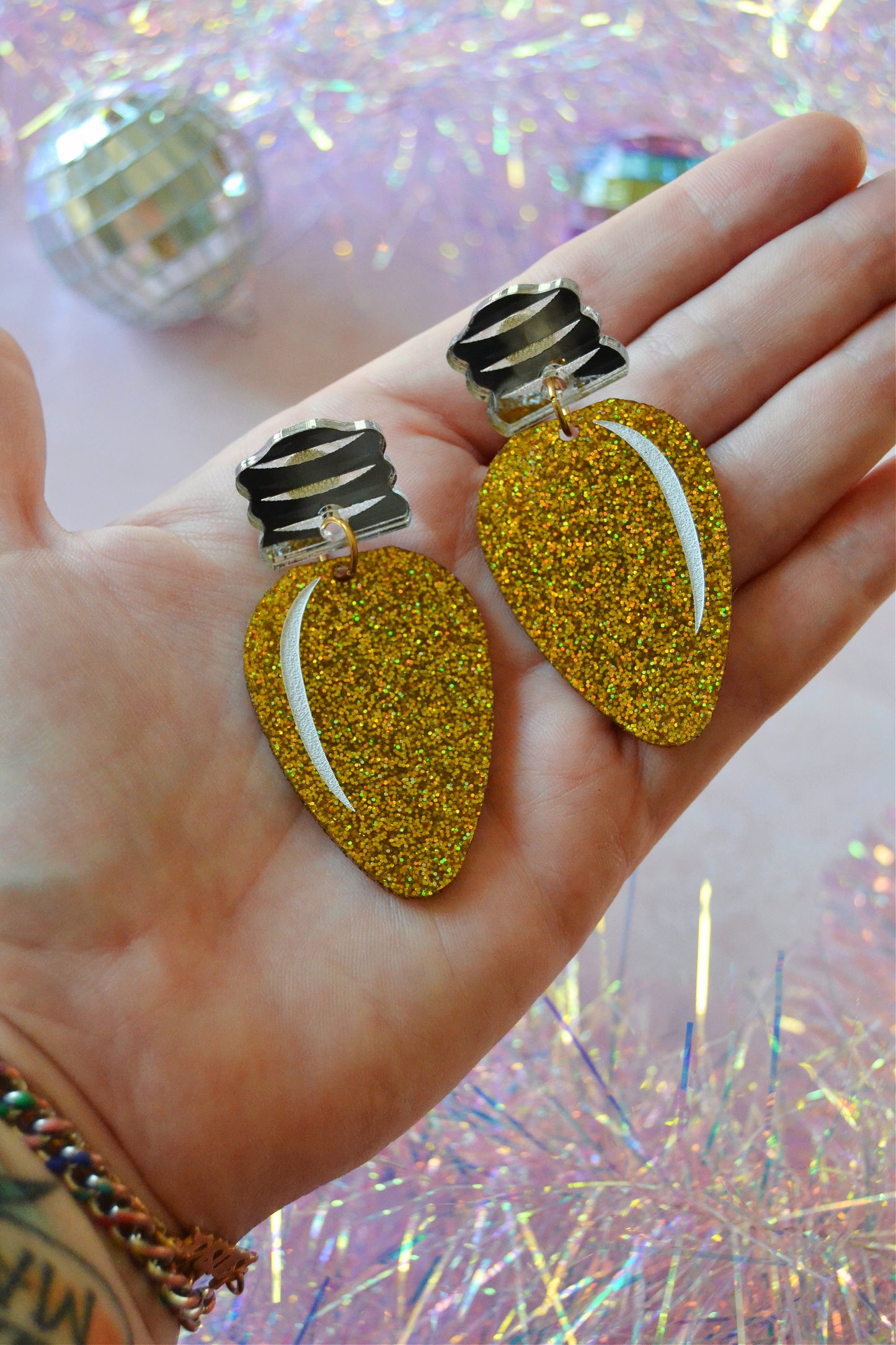 Christmas Light Earrings