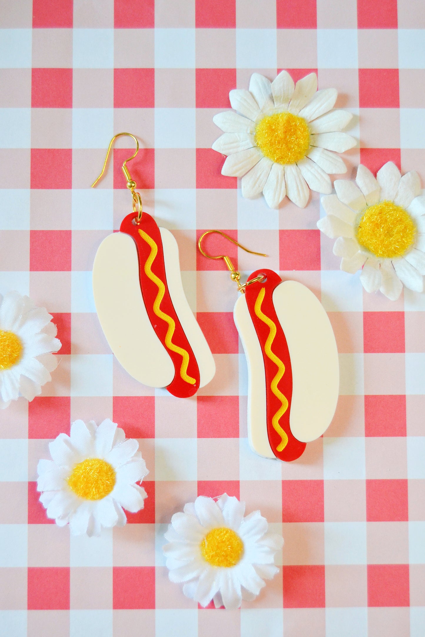 Hot Dog Earrings