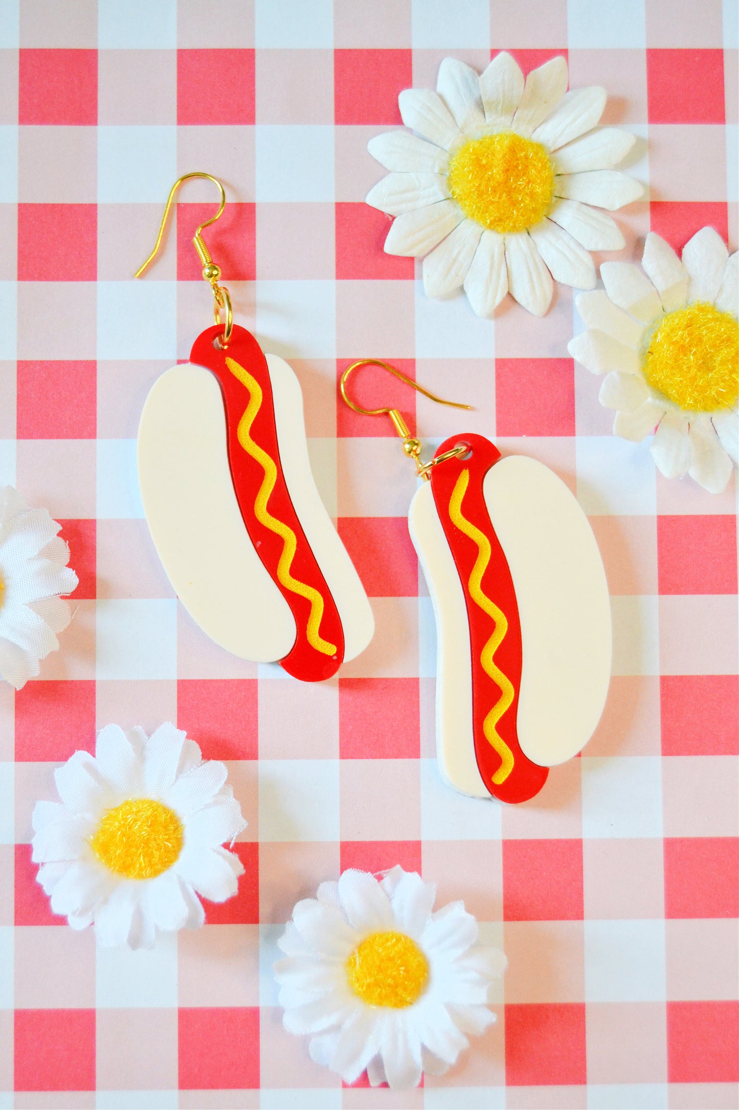 Hot Dog Earrings
