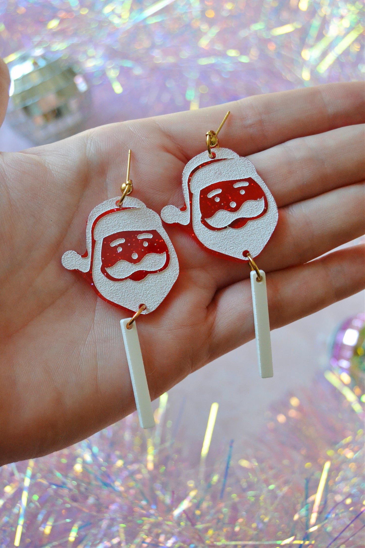 Santa Lollipop Earrings