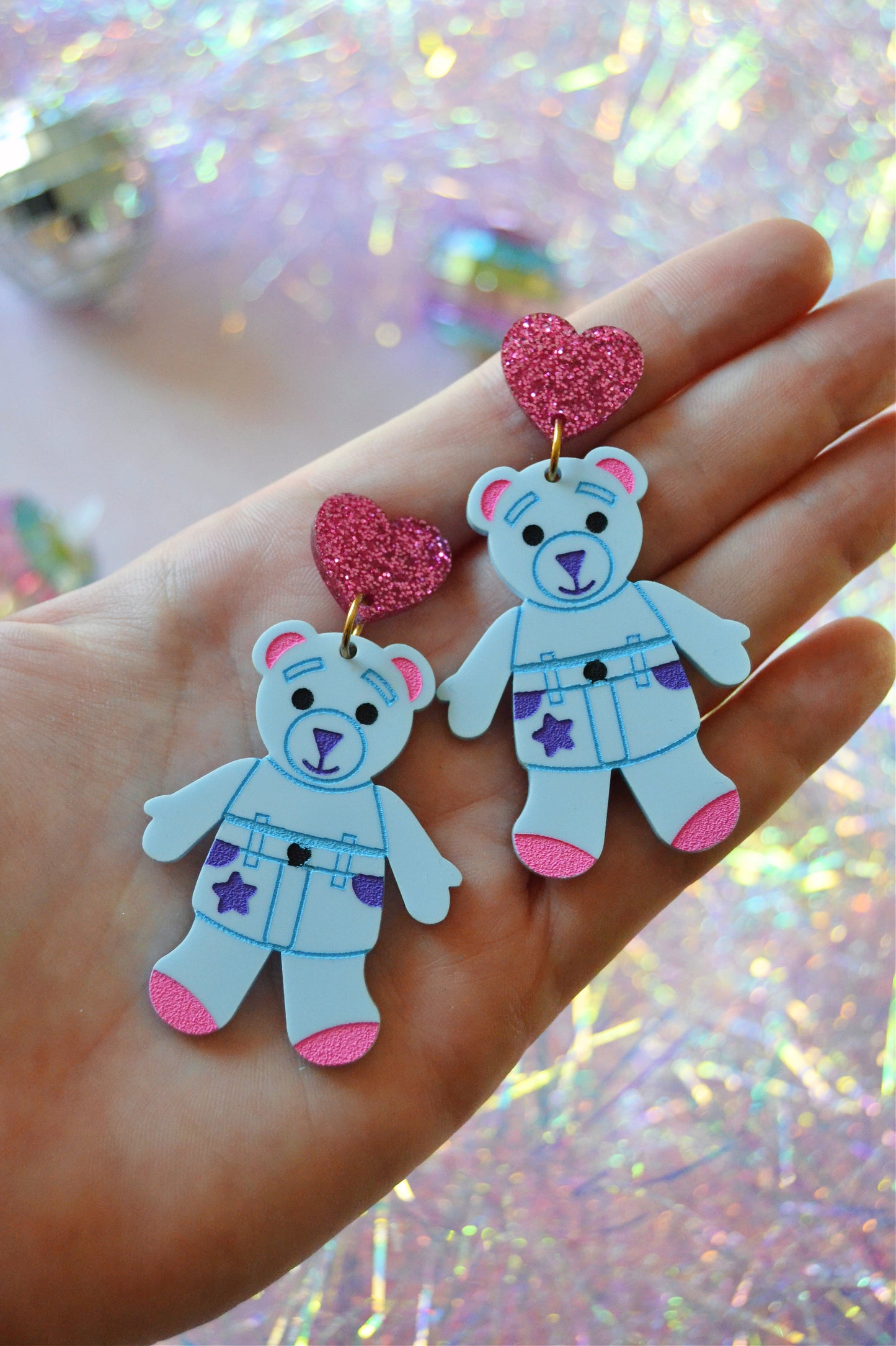 Doodling Bear Earrings