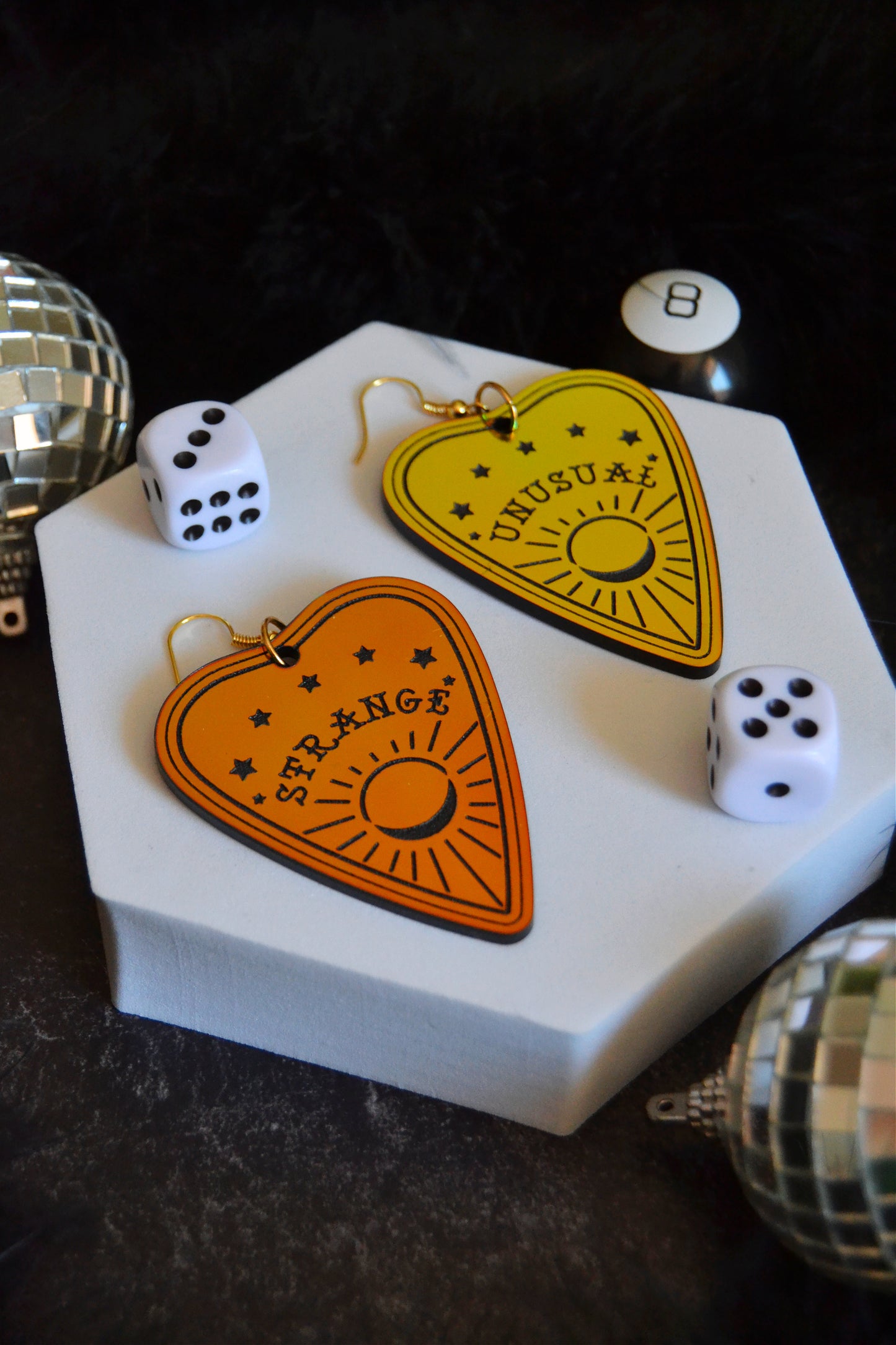 Strange and Unusual Planchette Earrings