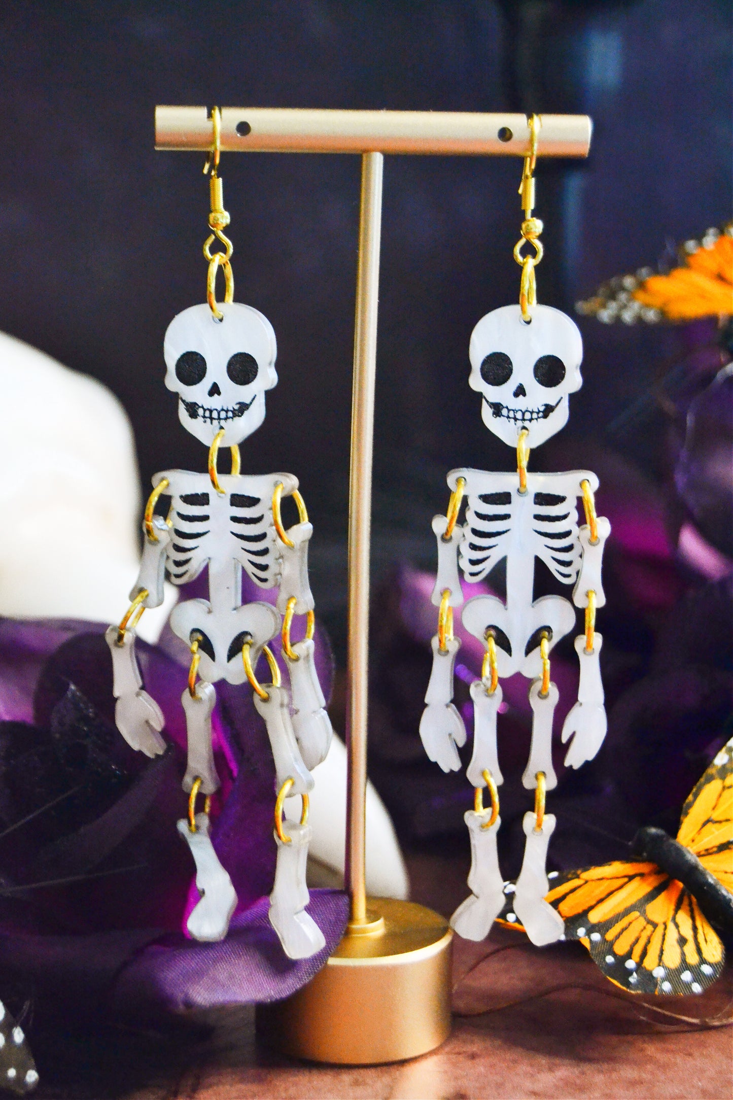 Human Skeleton Earrings