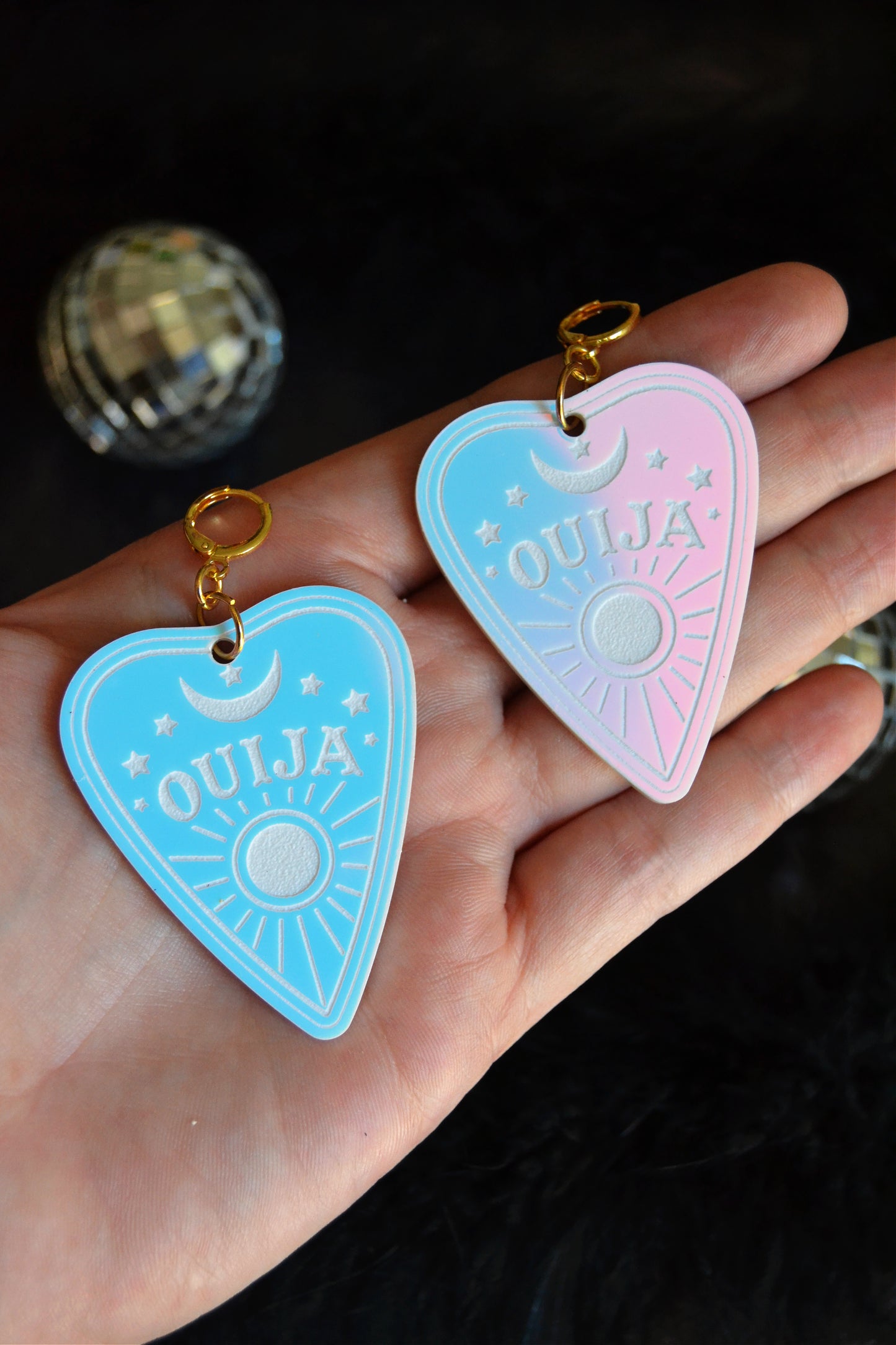 Ouija Planchette Earrings