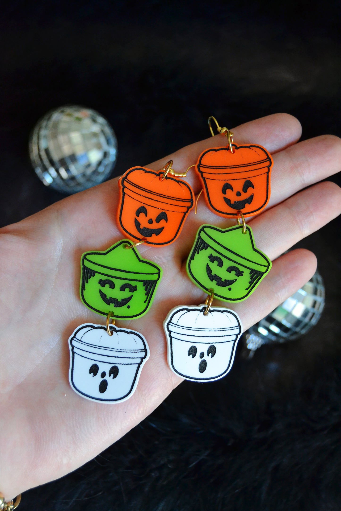 Spooky Buckets Earrings