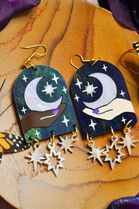 Mystical Moon Earrings