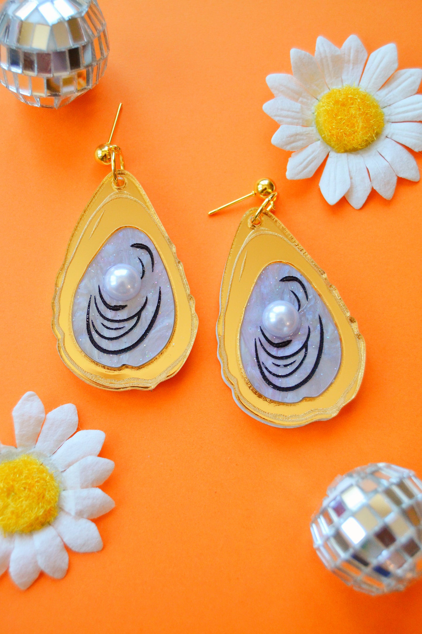 Oyster Earrings
