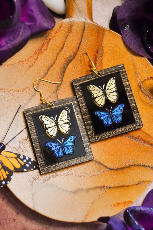 Framed Butterfly Earrings
