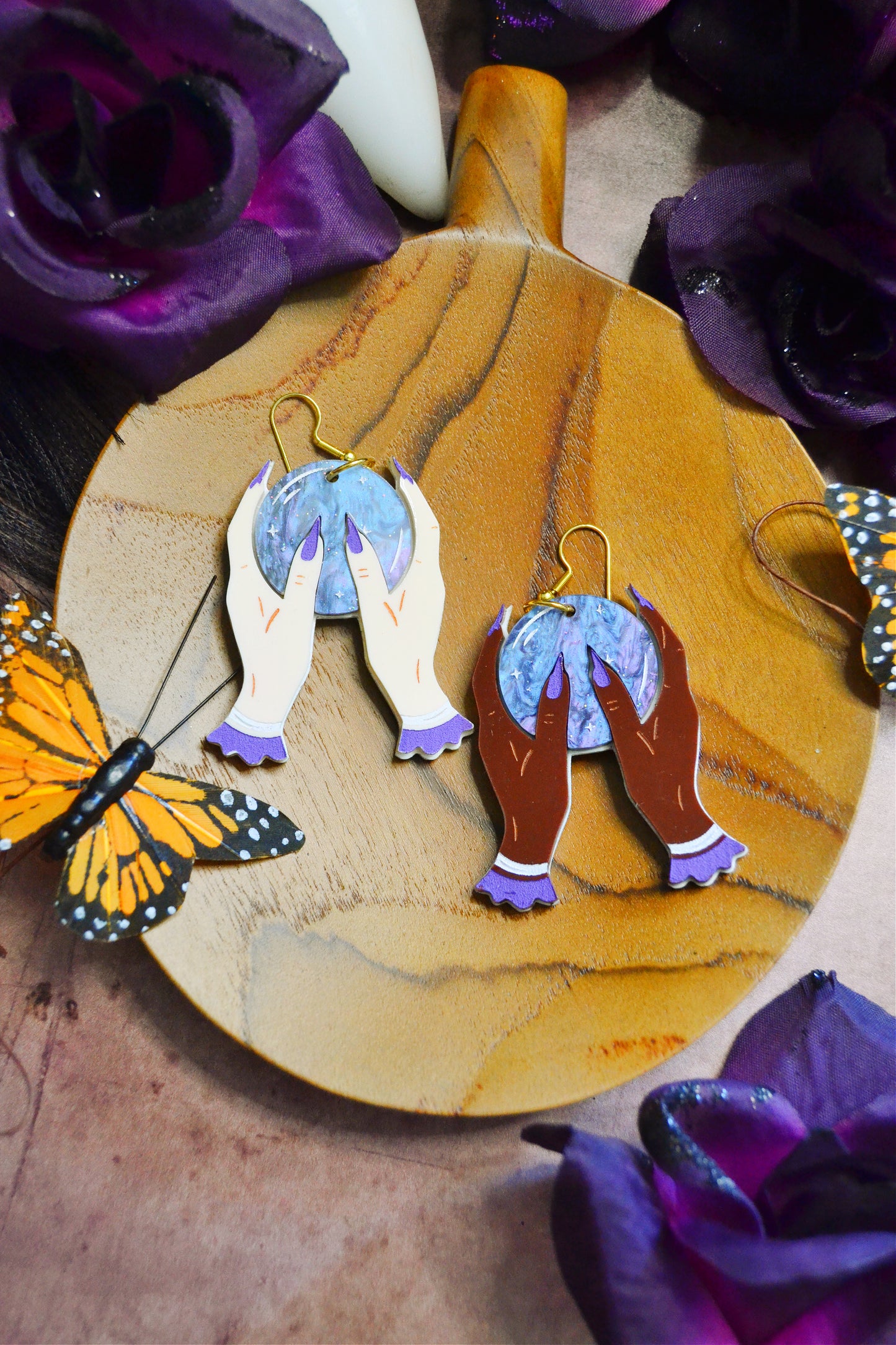 Witchy Crystal Ball Earrings