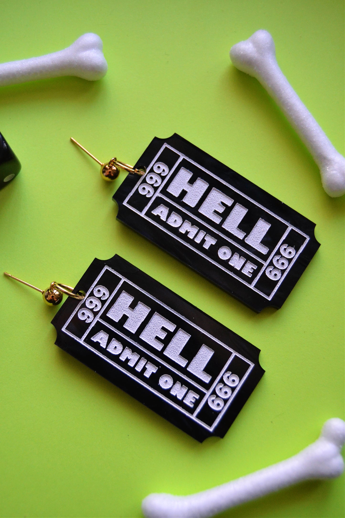 Ticket to Hell Earrings