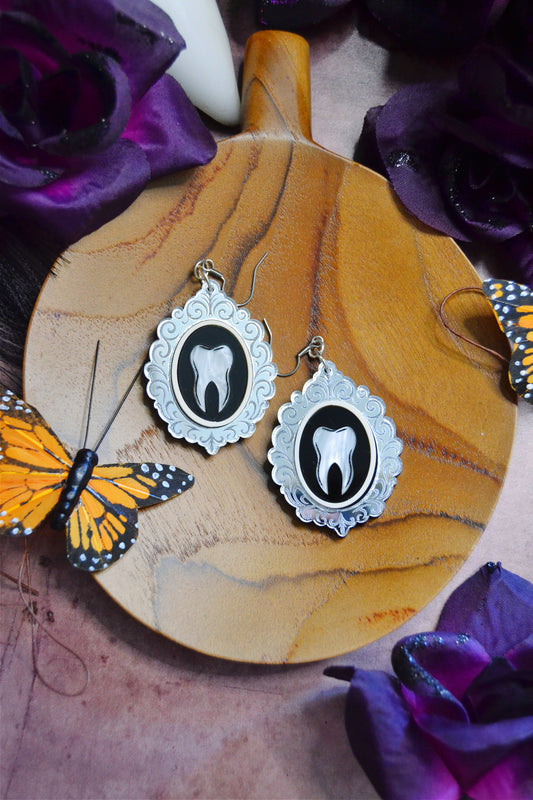 Framed Tooth Earrings