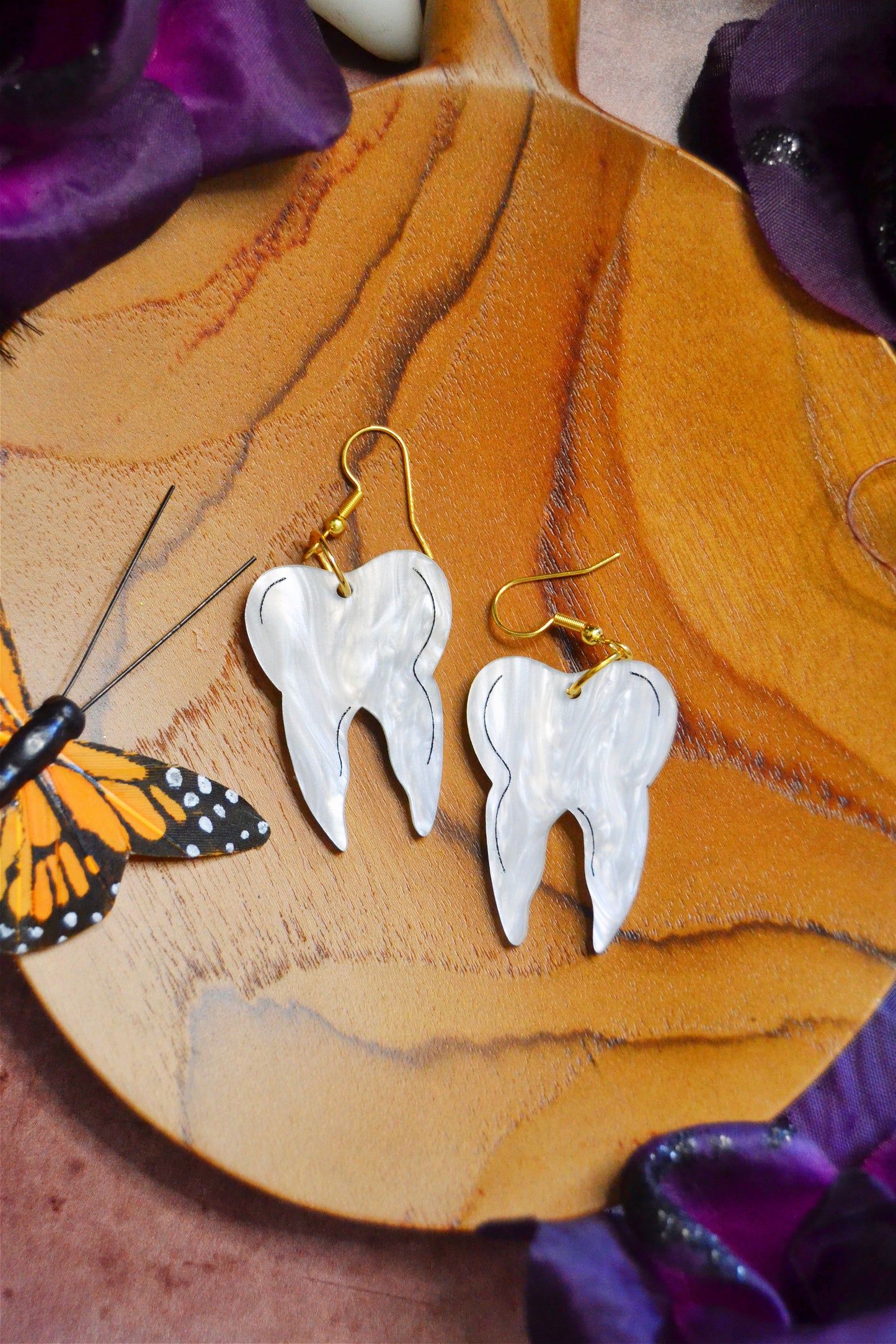 Tooth Earrings