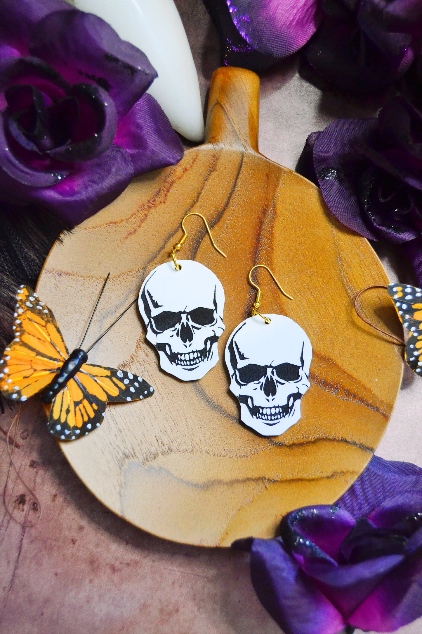 Anatomical Skull Earrings