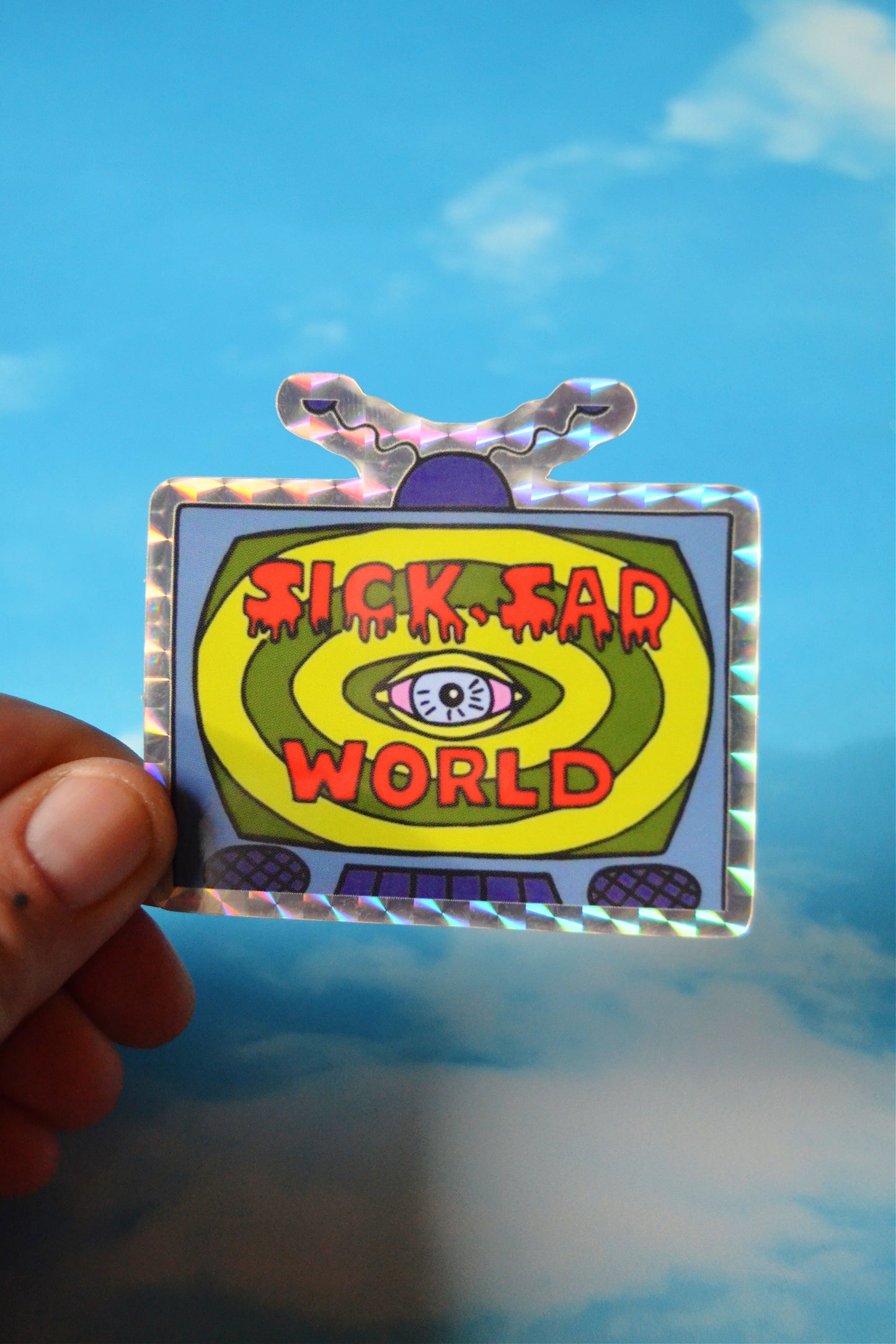Sick Sad World Holographic Sticker