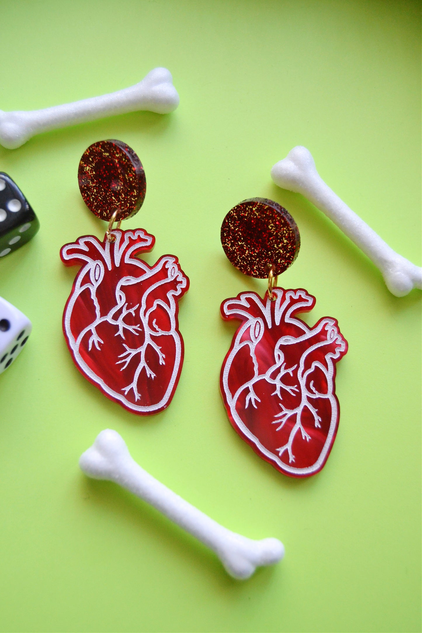 Anatomical Heart Earrings