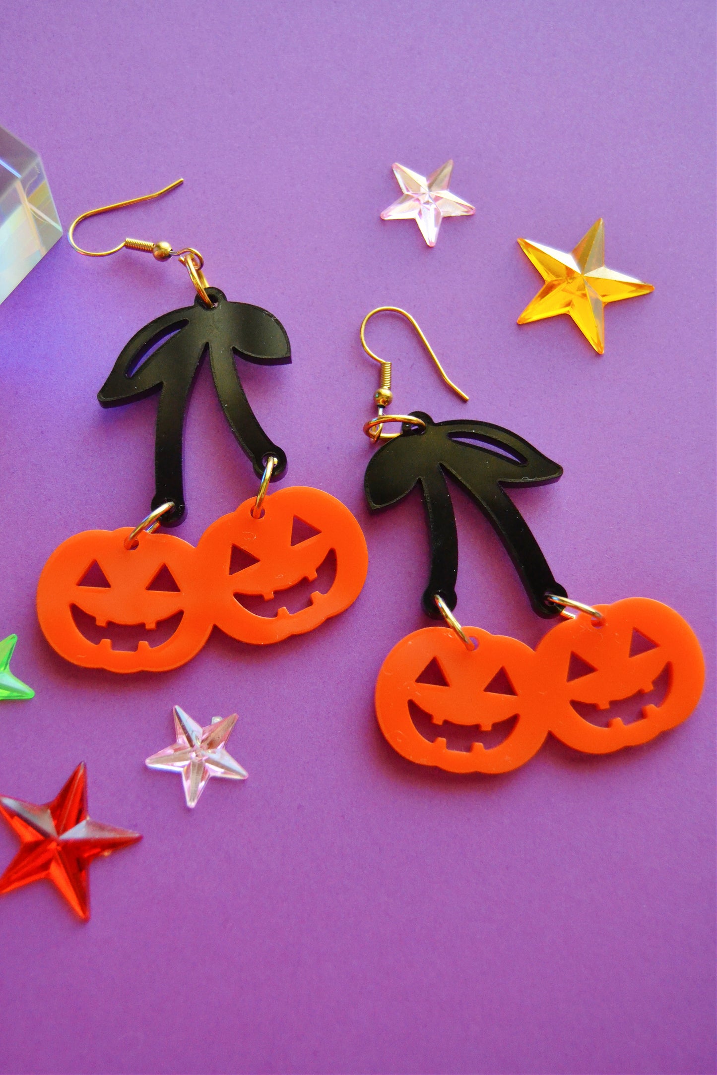 Cherry Pumpkin Earrings