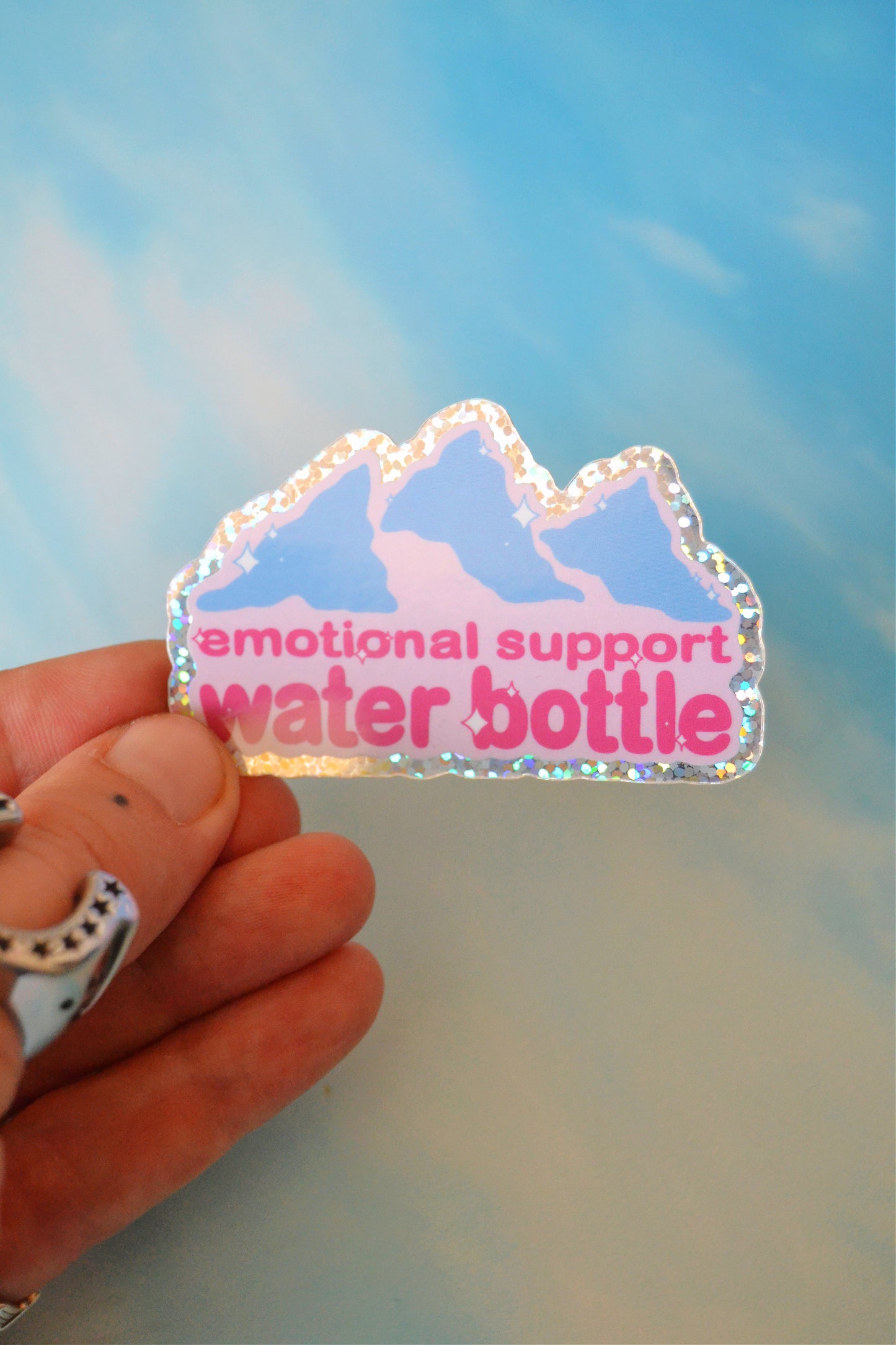 Emotional Support Water Bottle Sticker