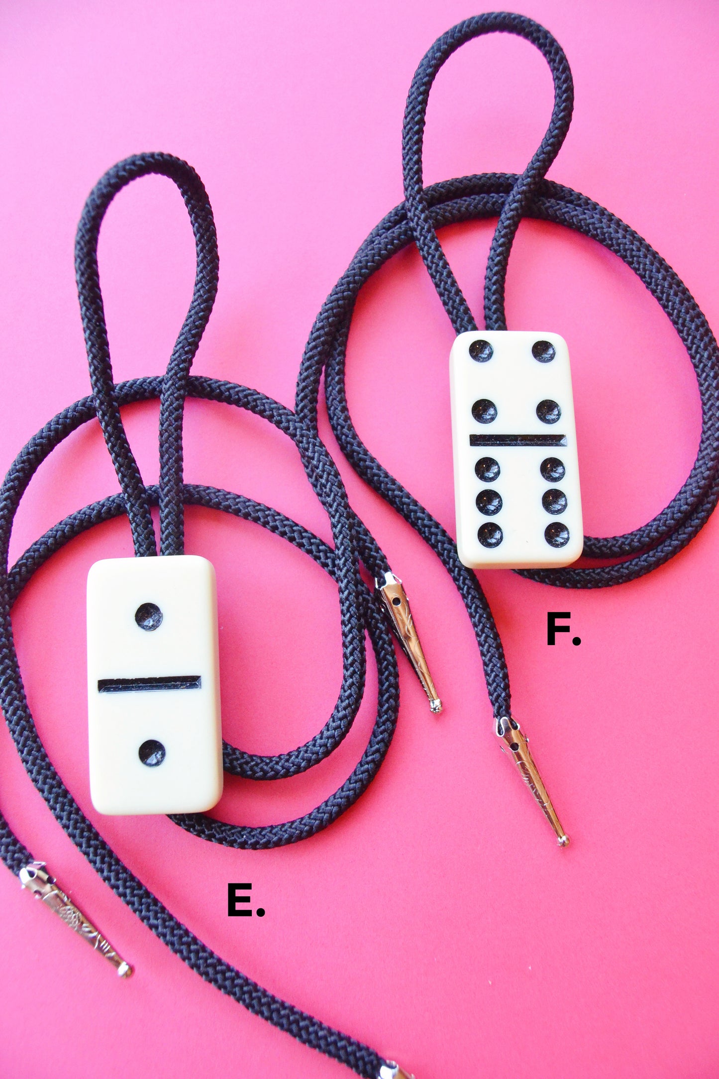 Vintage Domino Bolo Ties