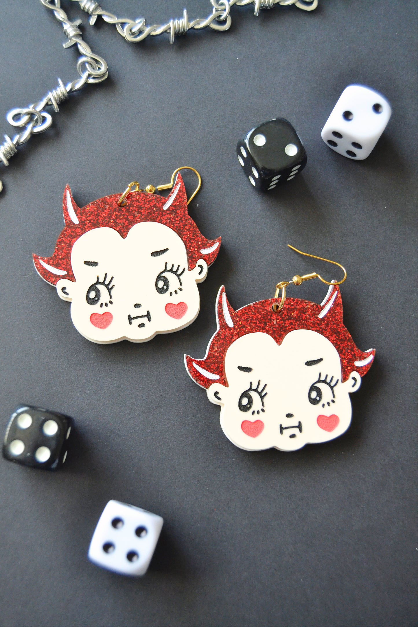 Devil Kewpie Earrings (MULTIPLE SKINTONES!)