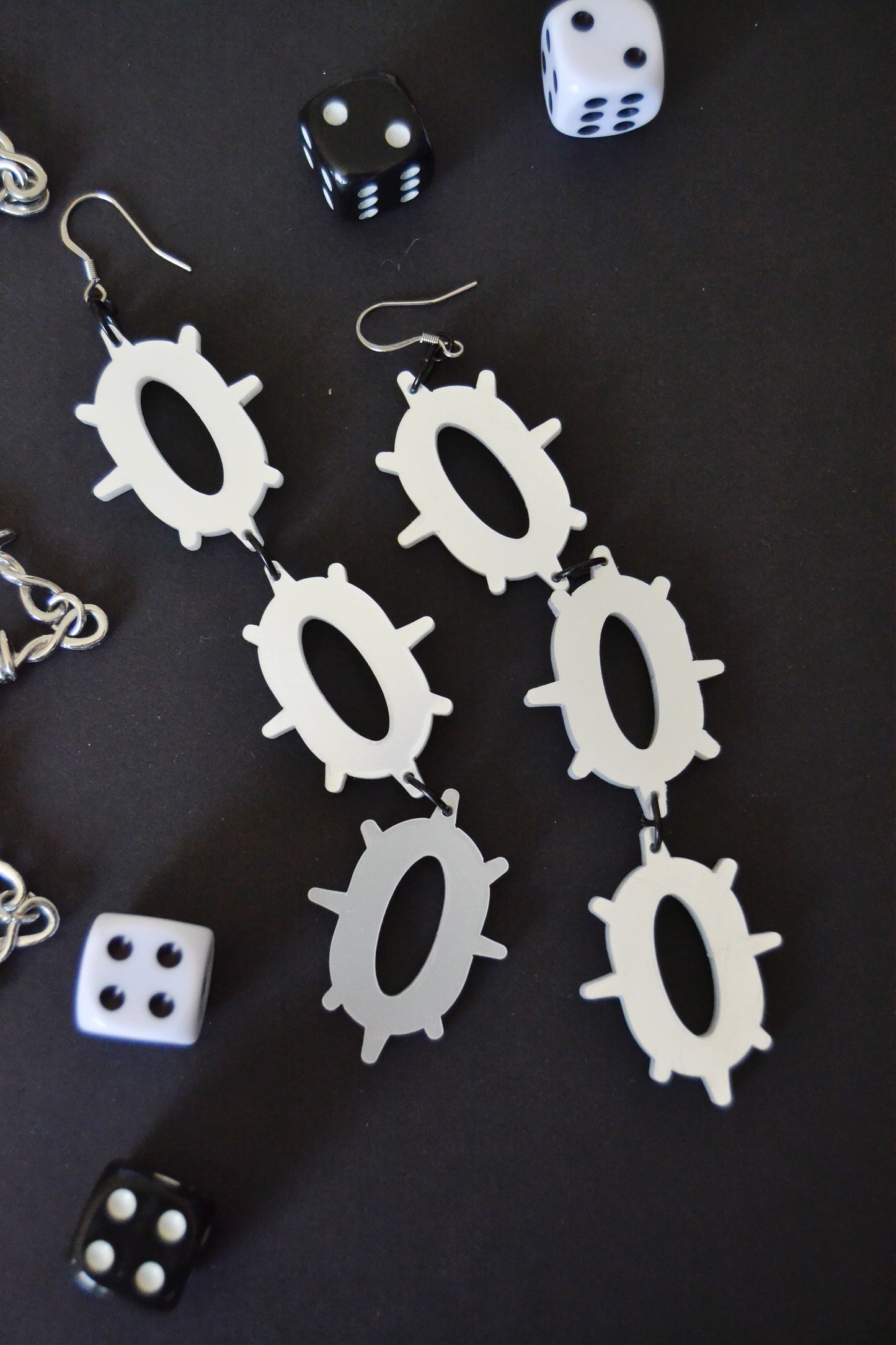 Spiked Chain Earrings