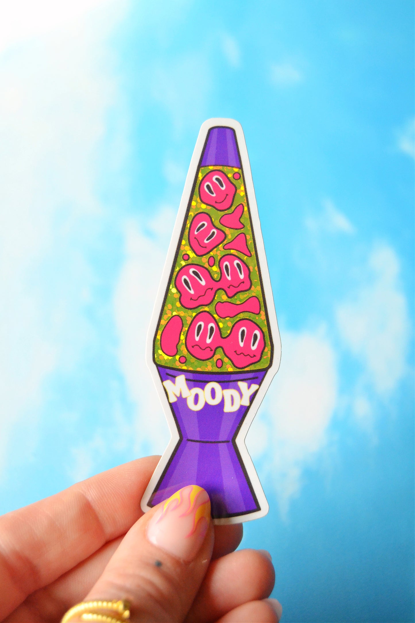 Moody Lava Lamp Sticker