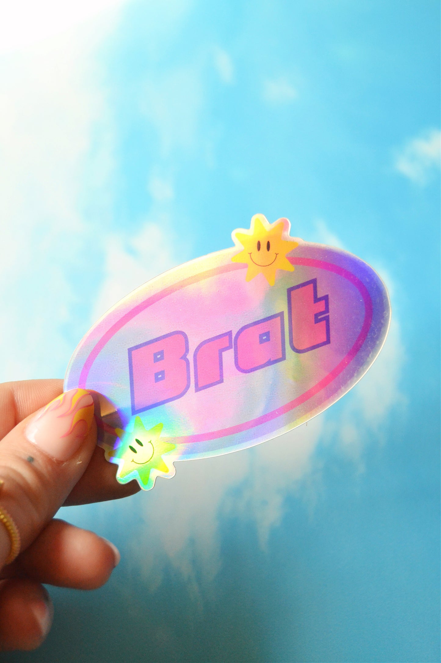 Brat Holographic Sticker
