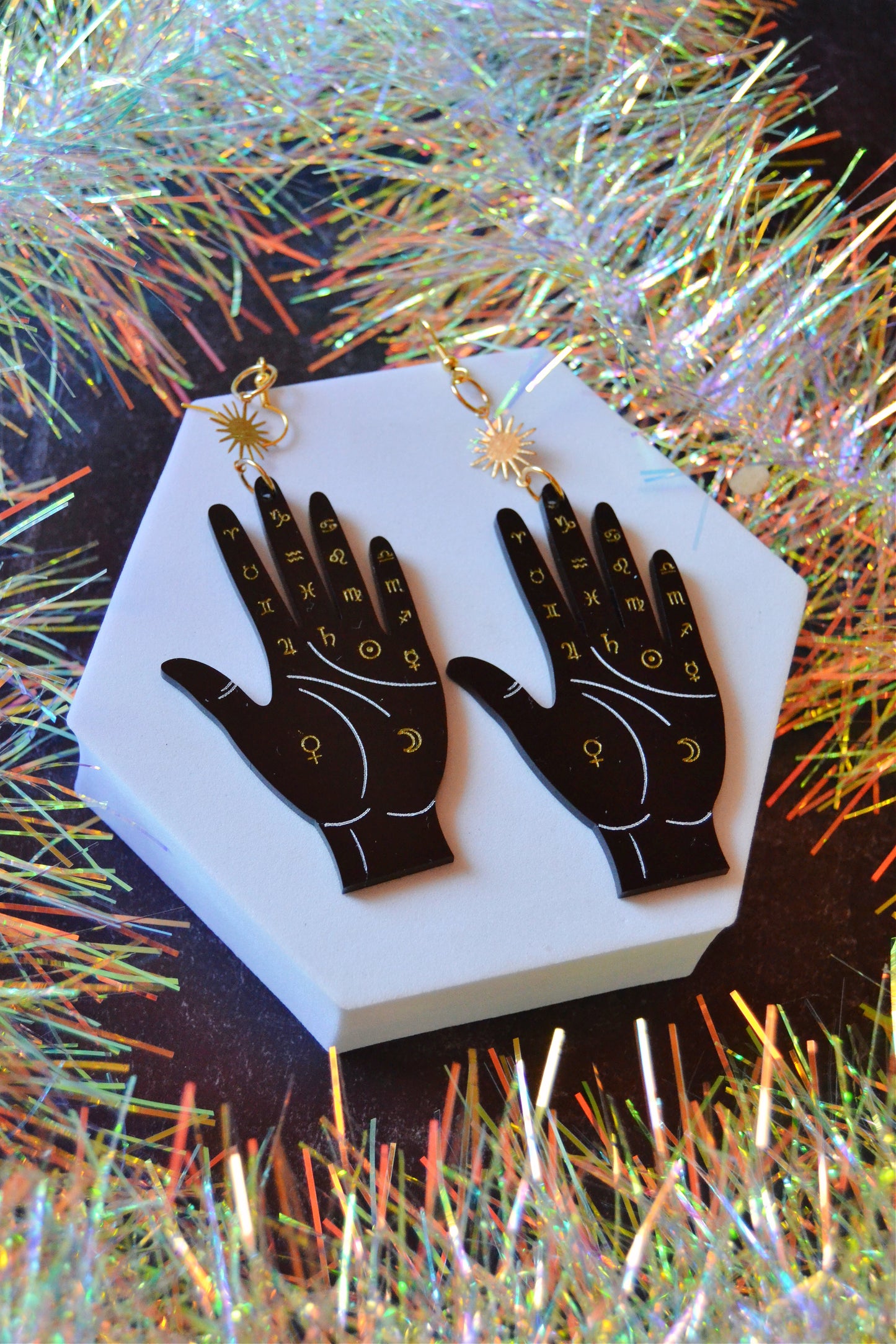 Palmistry Hand Earrings