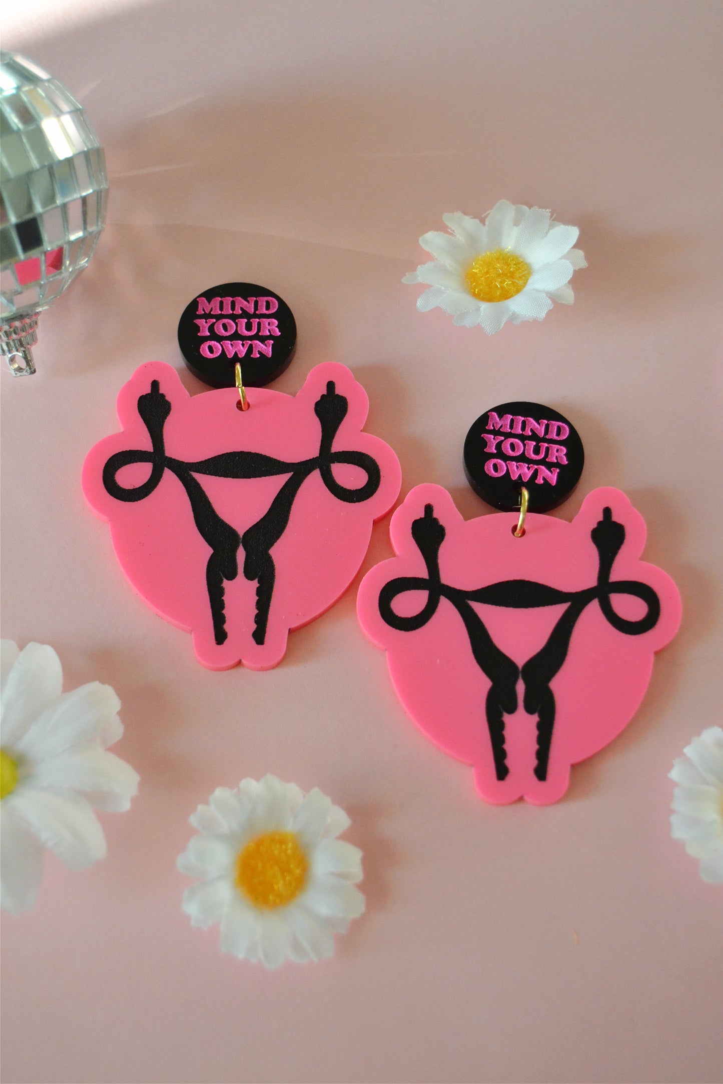 Mind Your Own Uterus Earrings