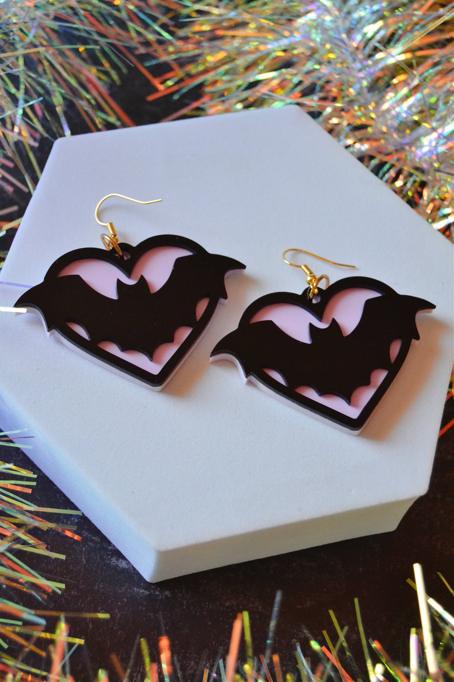Batty Heart Earrings