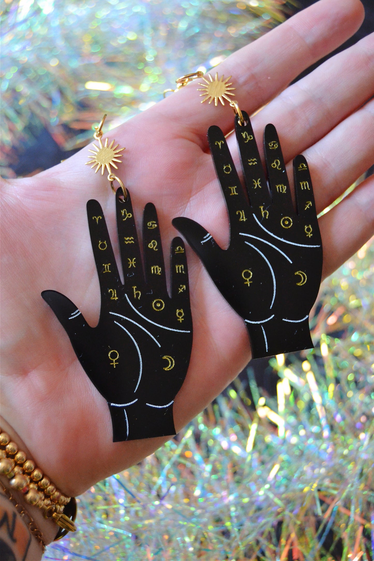Palmistry Hand Earrings