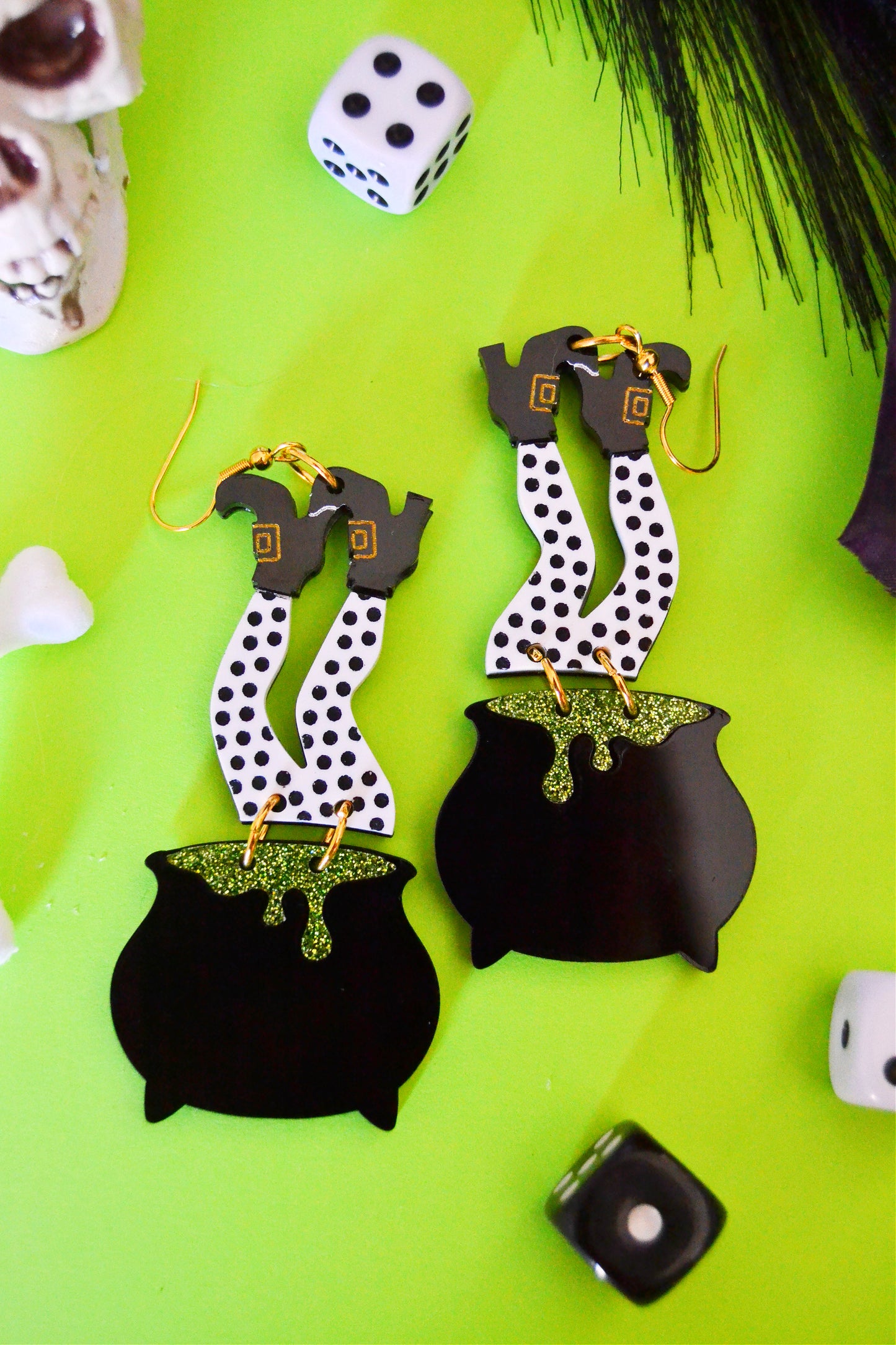 Witchy Cauldron Earrings