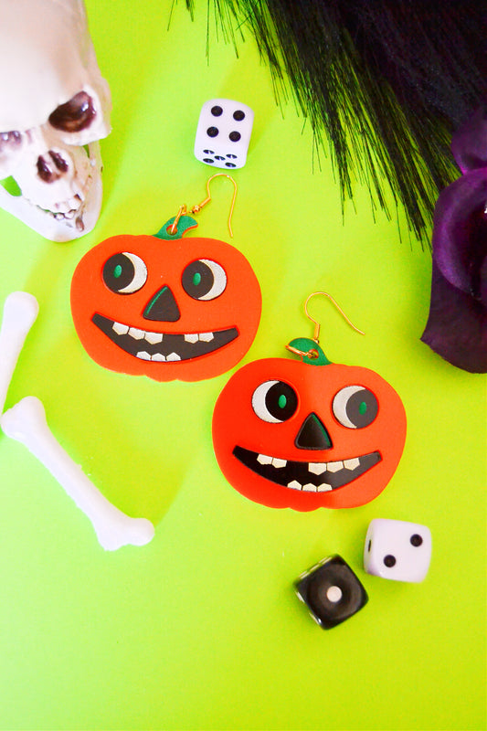 Retro Pumpkin Earrings