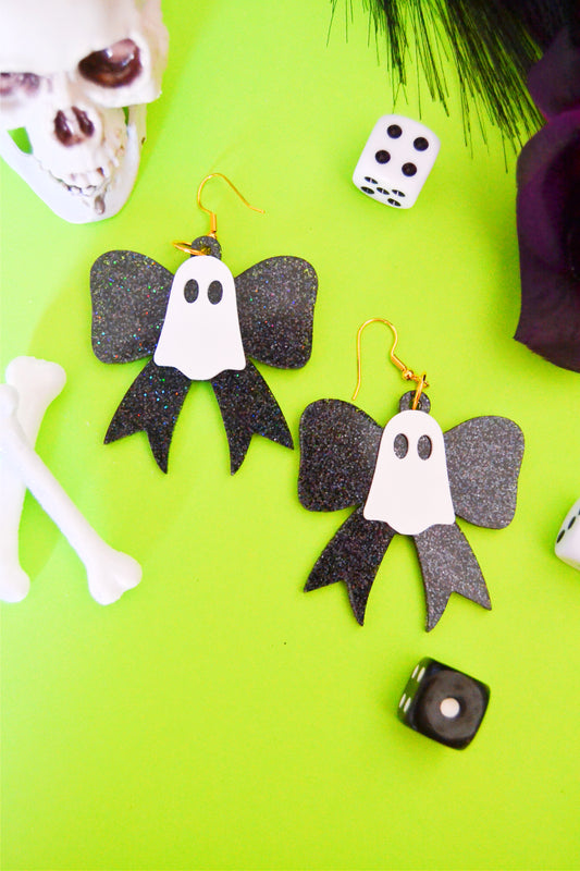 Ghost Bow Earrings
