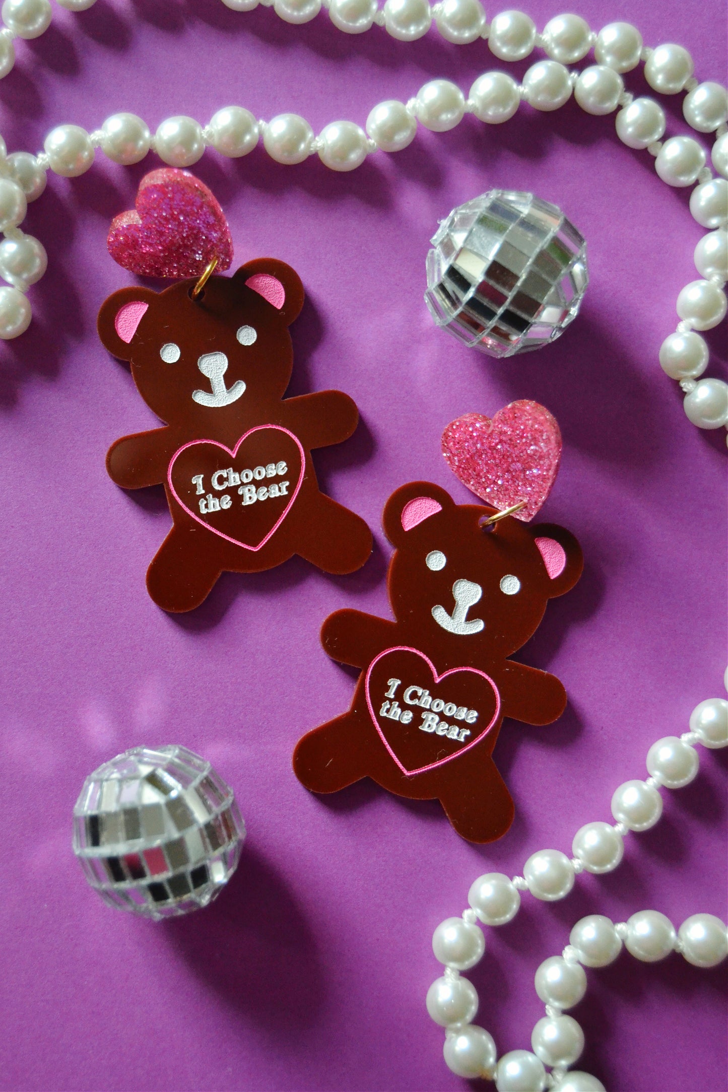 I Choose the Bear Earrings