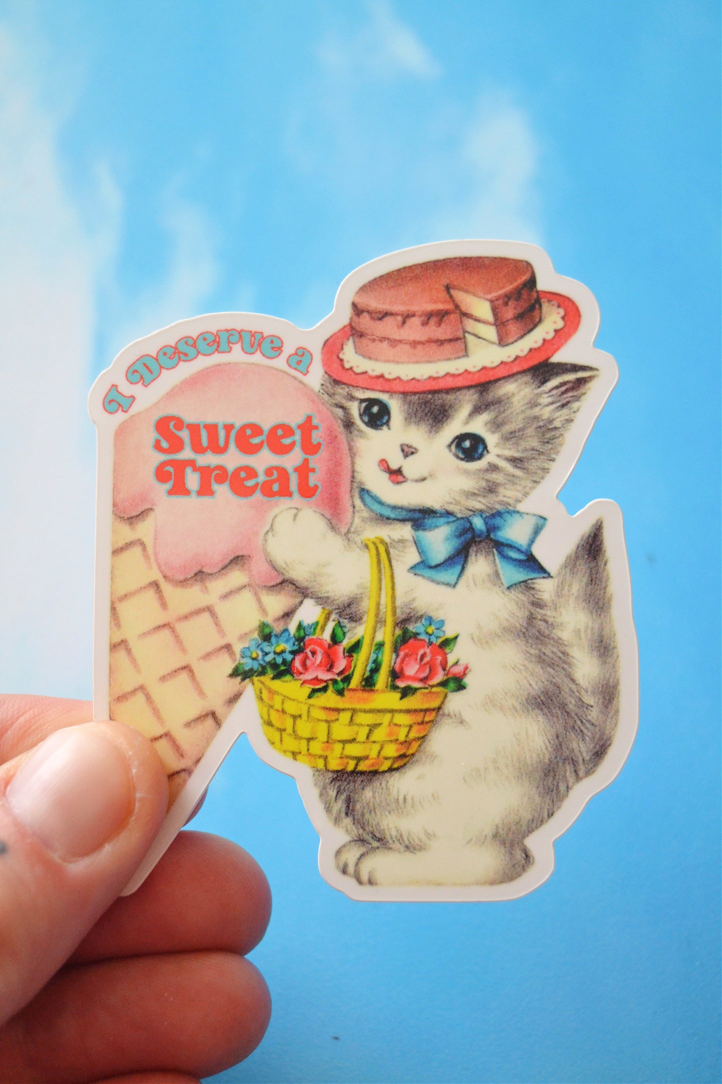 I Deserve a Sweet Treat Vinyl Sticker