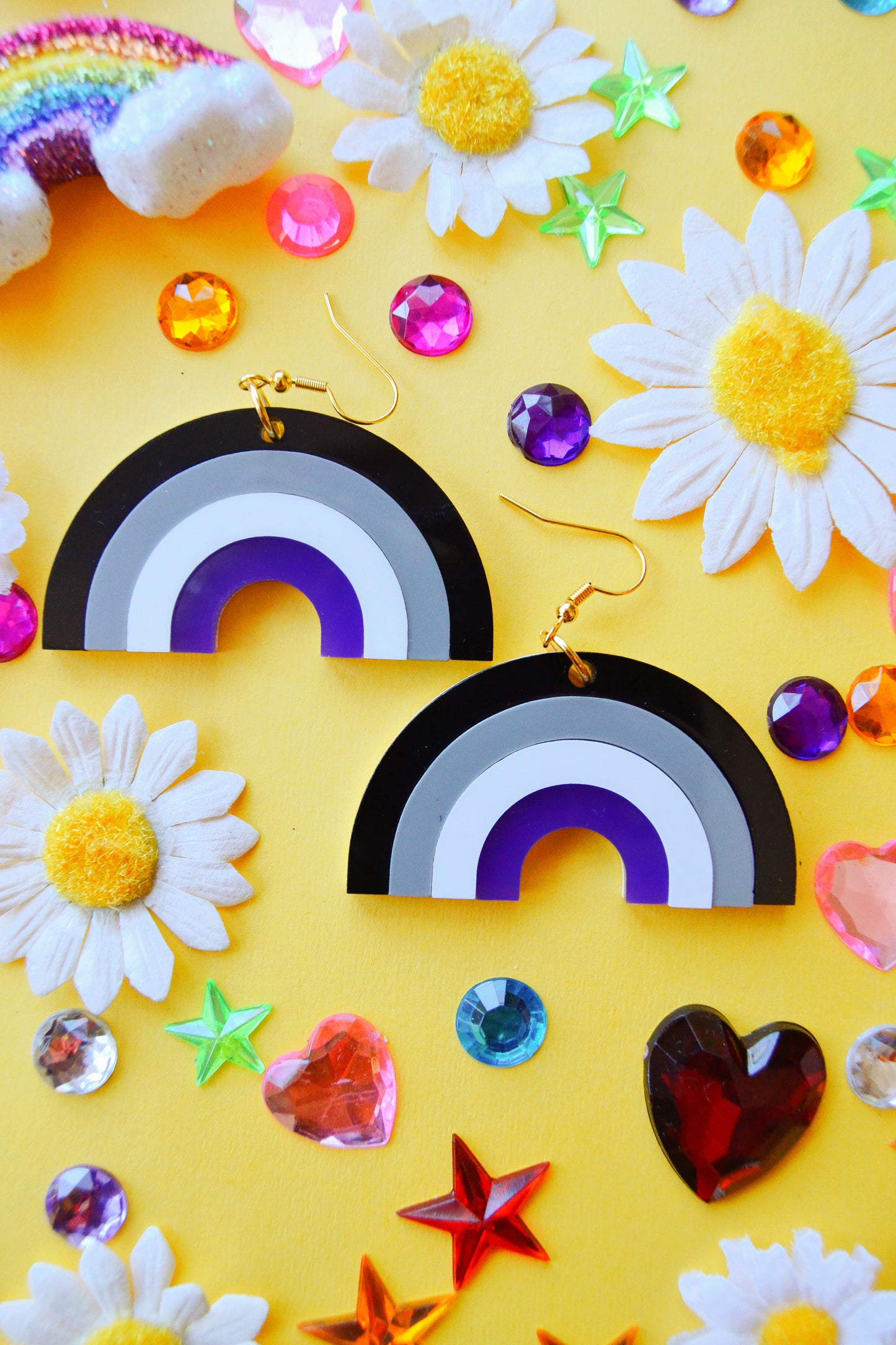 Asexual Rainbow Earrings
