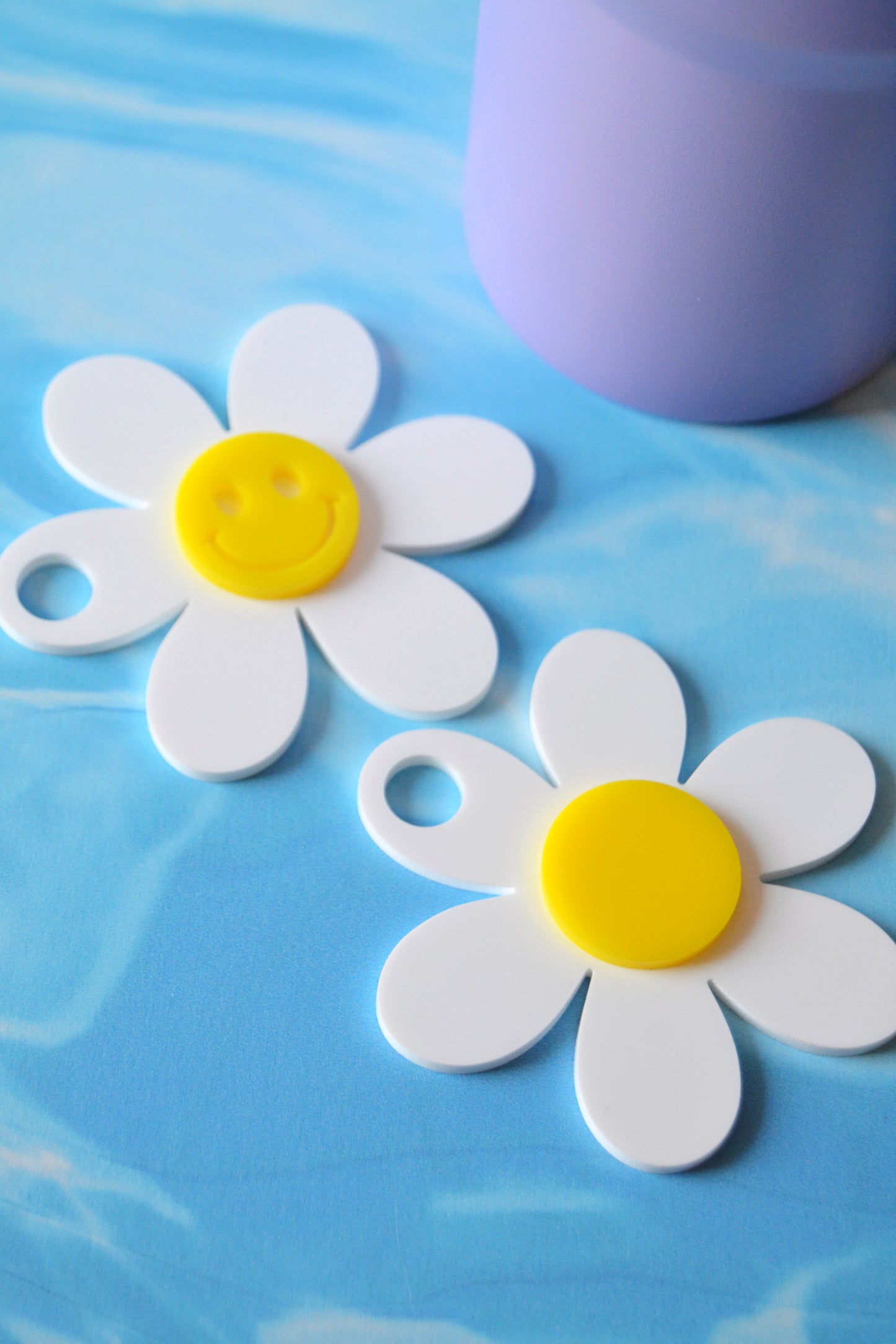 Daisy Smiley Tumbler Topper (MORE COLORS!)