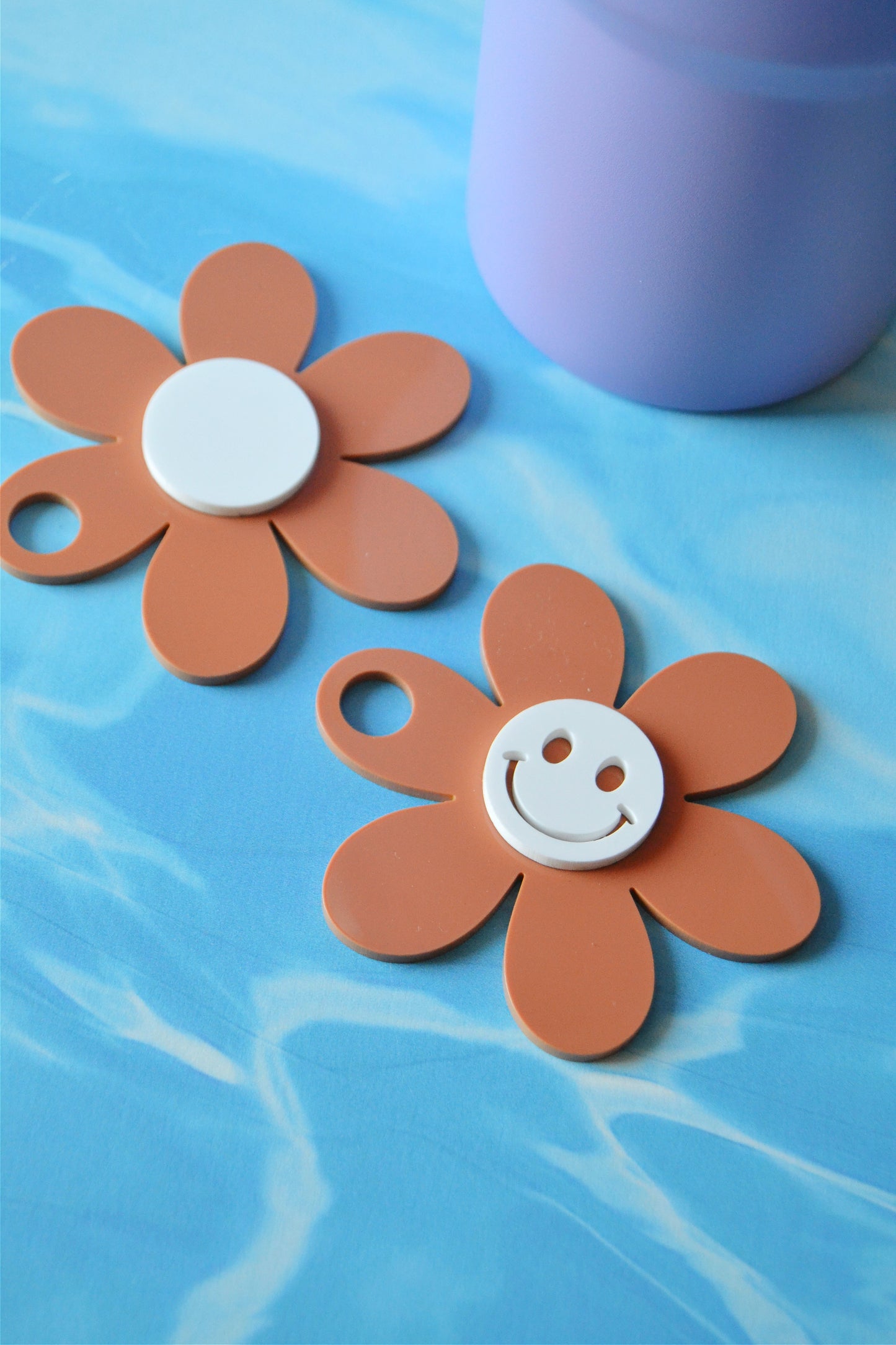 Daisy Smiley Tumbler Topper (MORE COLORS!)