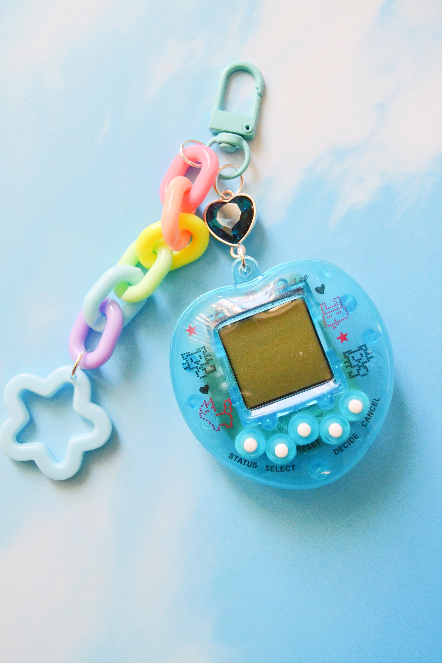Blue Digital Pet Bag Charm