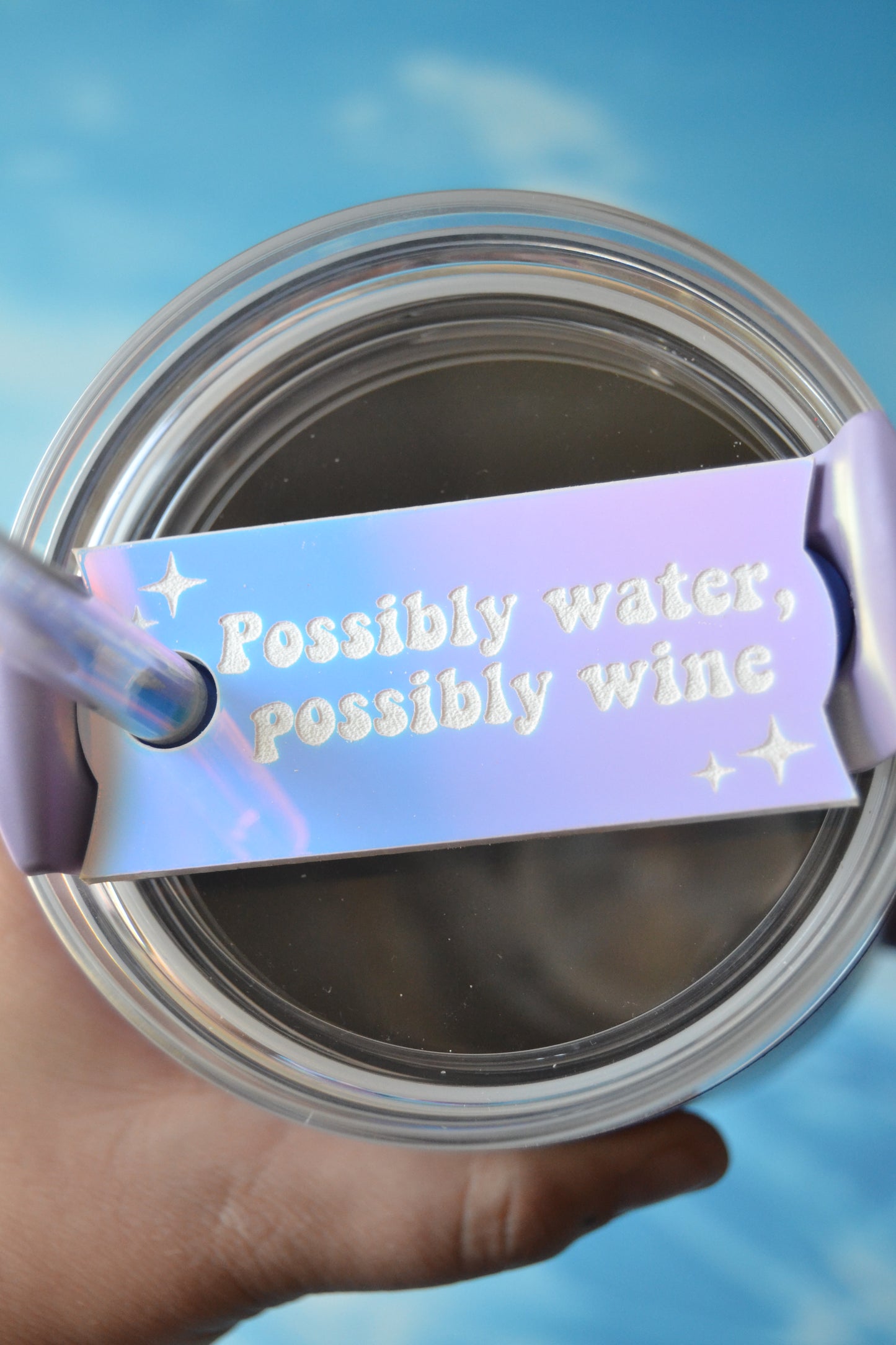 Possibly Water, Possibly Booze Tumbler Topper (MORE OPTIONS!)