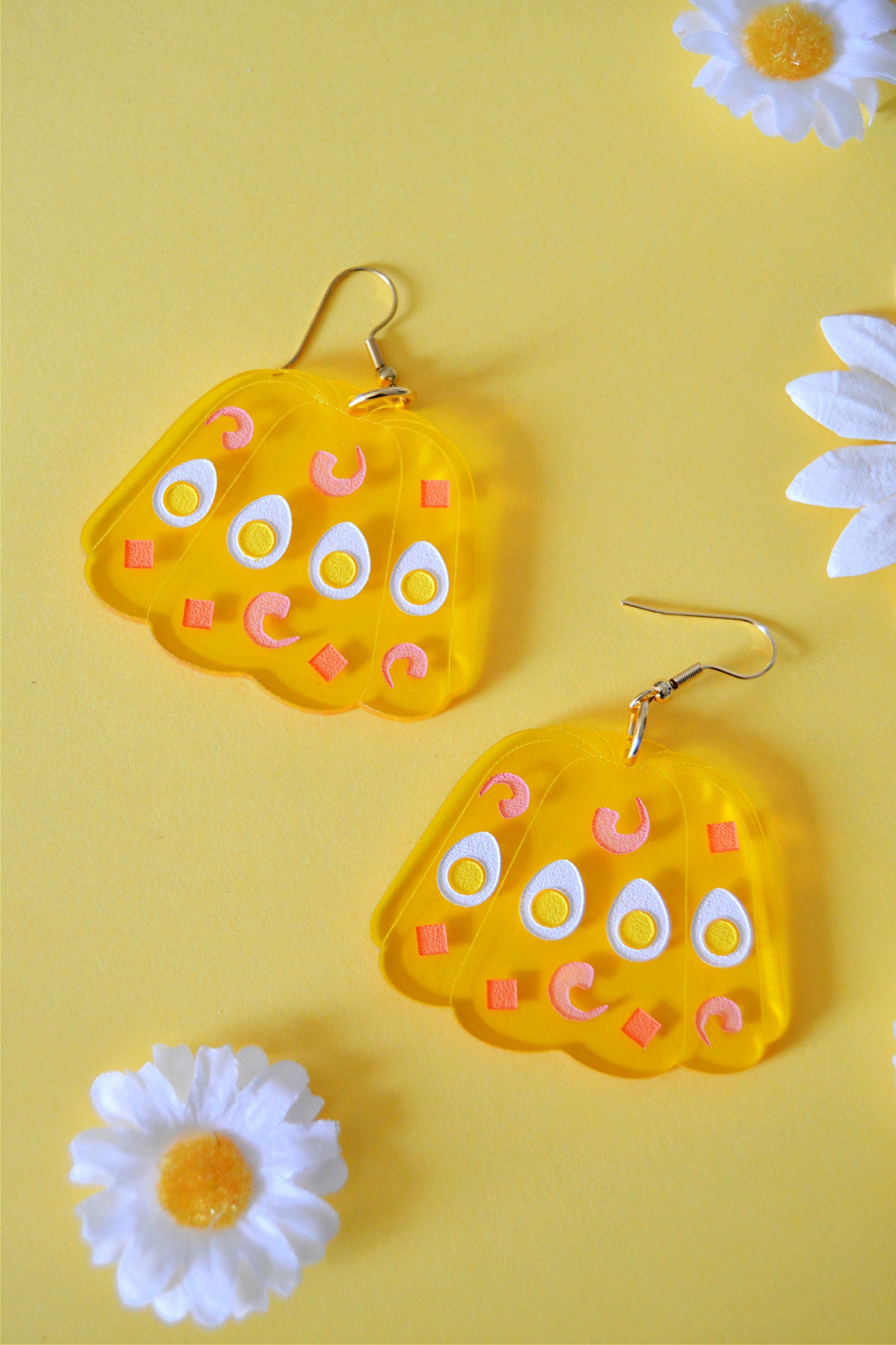 Egg Jello Aspic Earrings