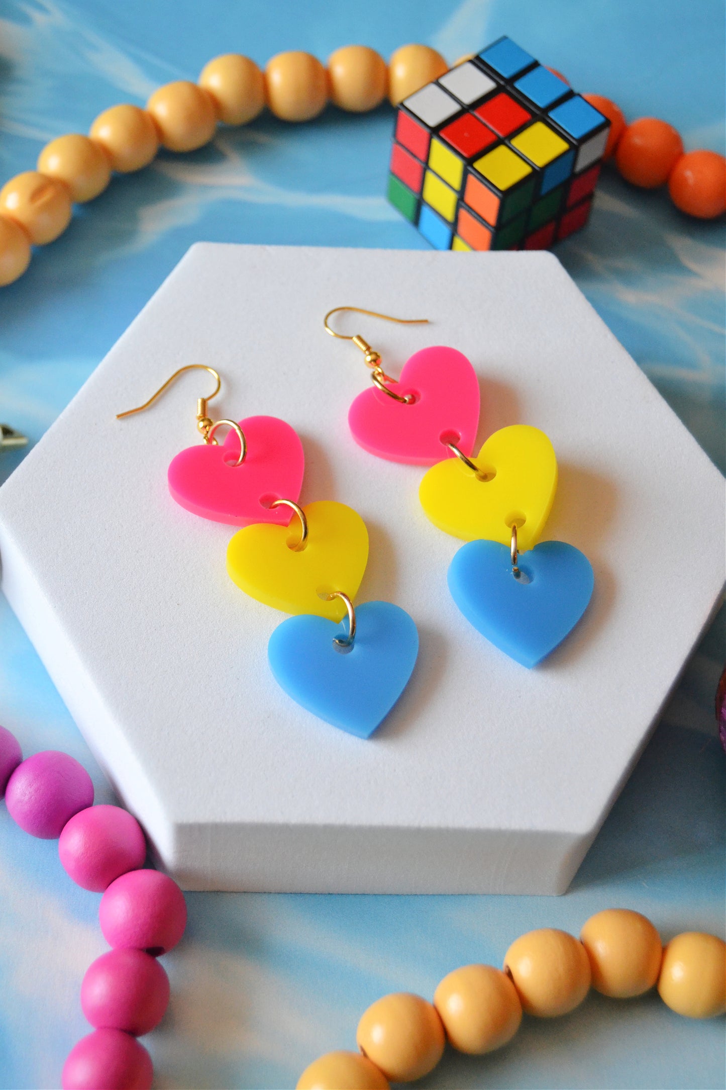 Pansexual Hearts Earrings