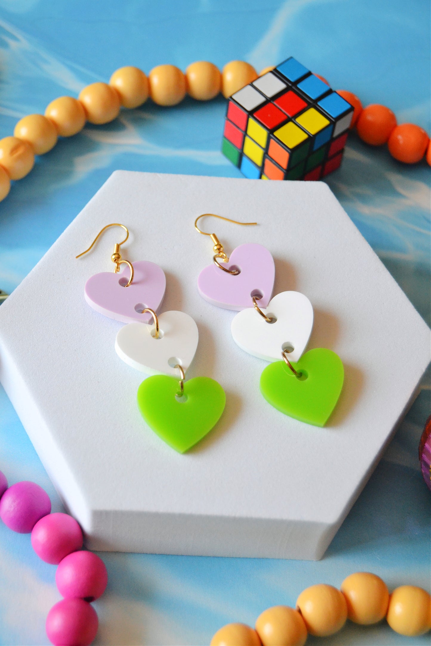 Genderqueer Hearts Earrings