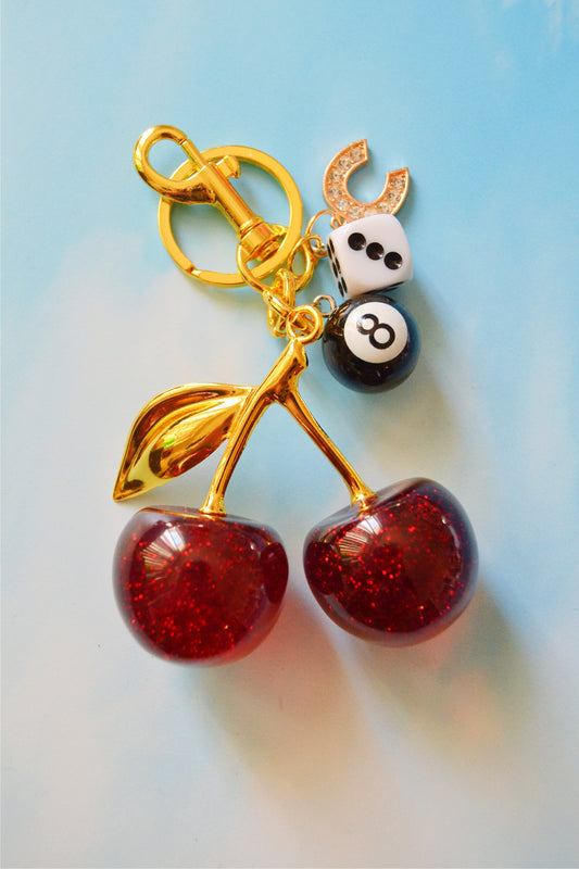 Lucky Cherry Bag Charm