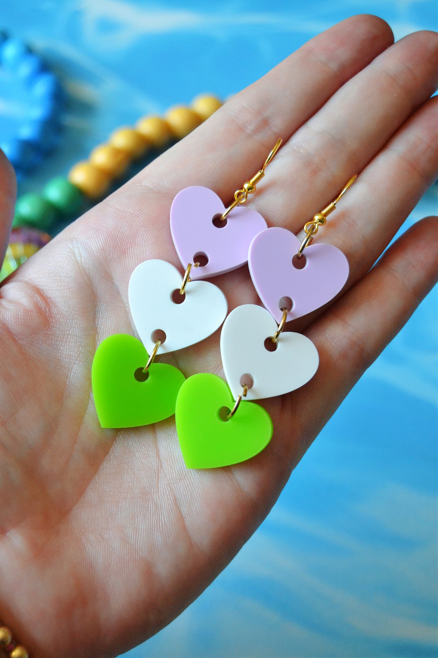Genderqueer Hearts Earrings