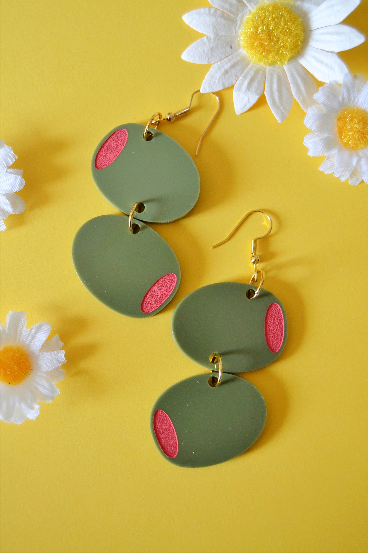 Stuffed Olive Earrings
