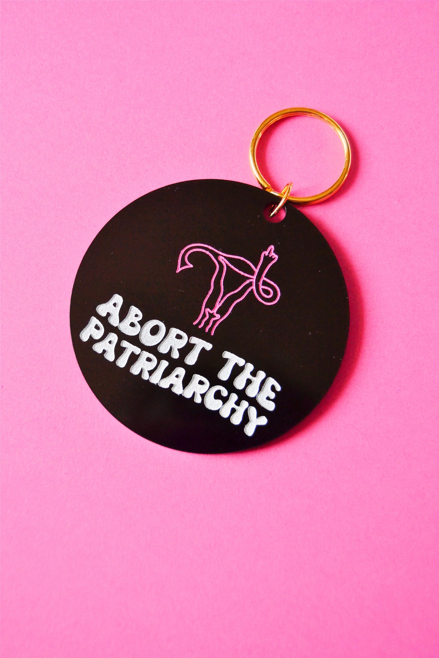 Abort the Patriarchy Keychain